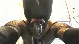 Amateur hooded BDSM girl slapped and fucked – 2