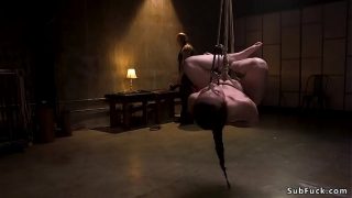 Slave in b. bdsm whipped and fucked HARD