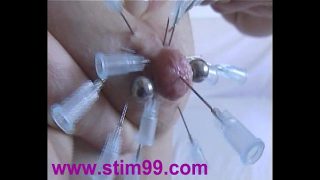 Tits Injection Saline Extreme Needles Nipple Milking Fucking Champagne Bottle